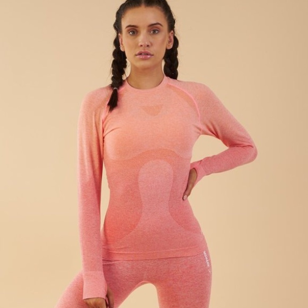 Gymshark Ombre seamless long sleeve top